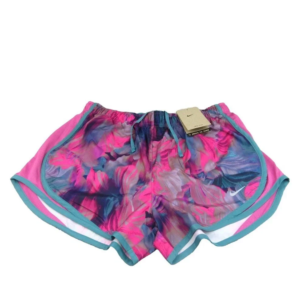 Nike Tempo Gym Running Shorts Womens Size Medium Cosmic Fuchsia NEW - Picture 1 of 9